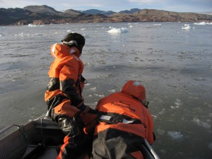 passing small ice